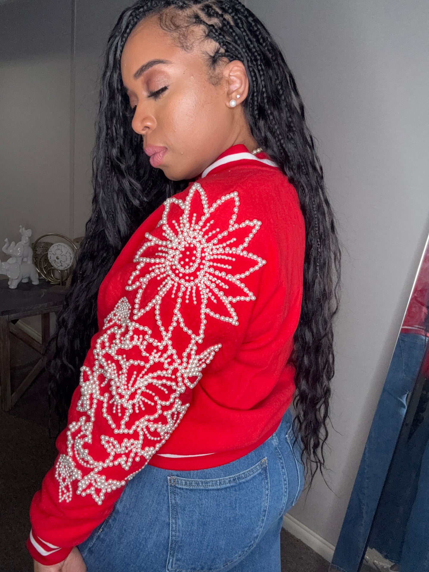 Chic Rouge Varsity Jacket