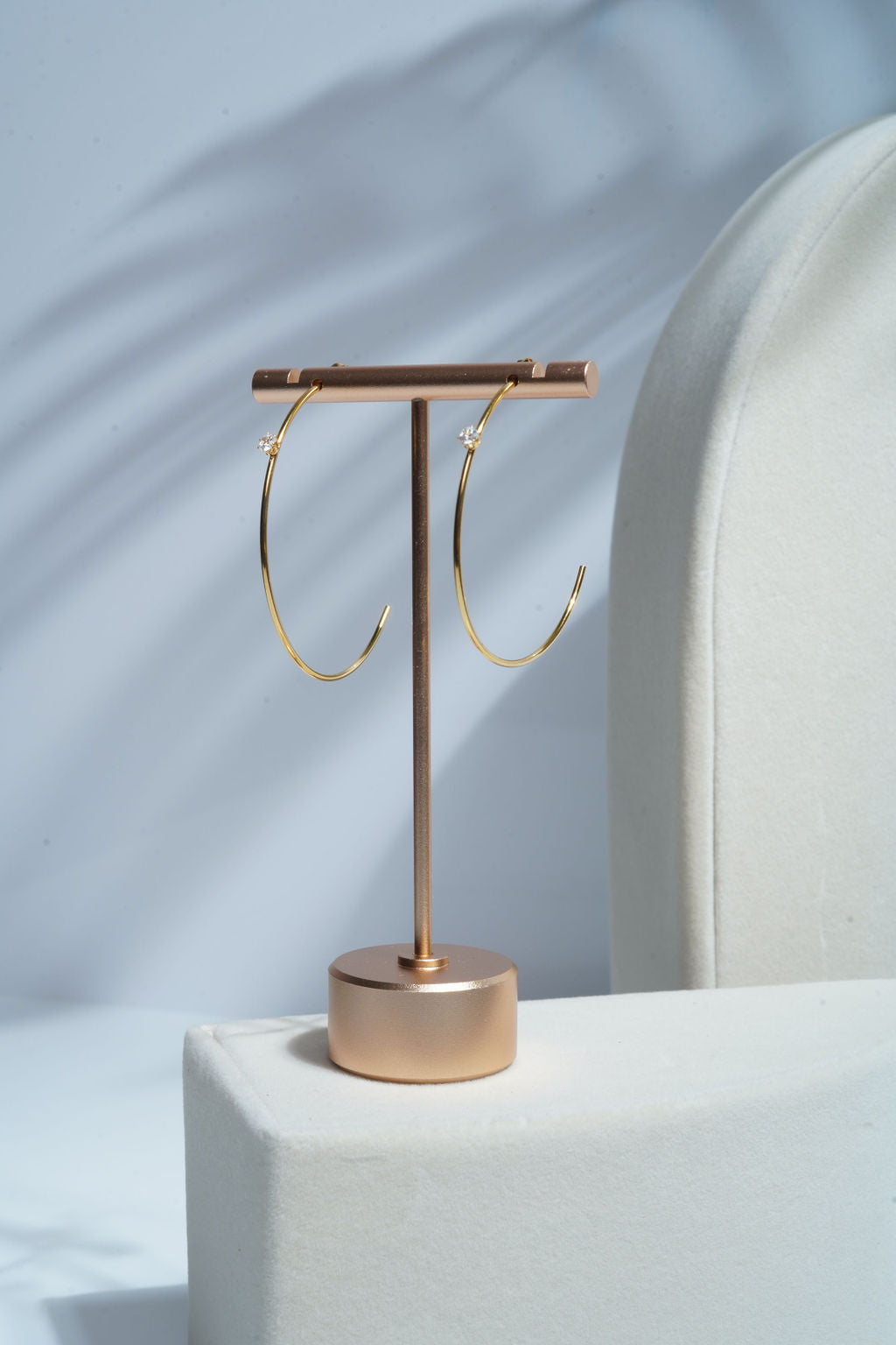 Chic Diamond Hoop Earrings