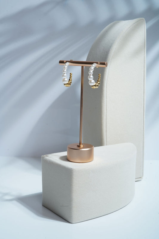 Mother of Pearl Hoop Earrings