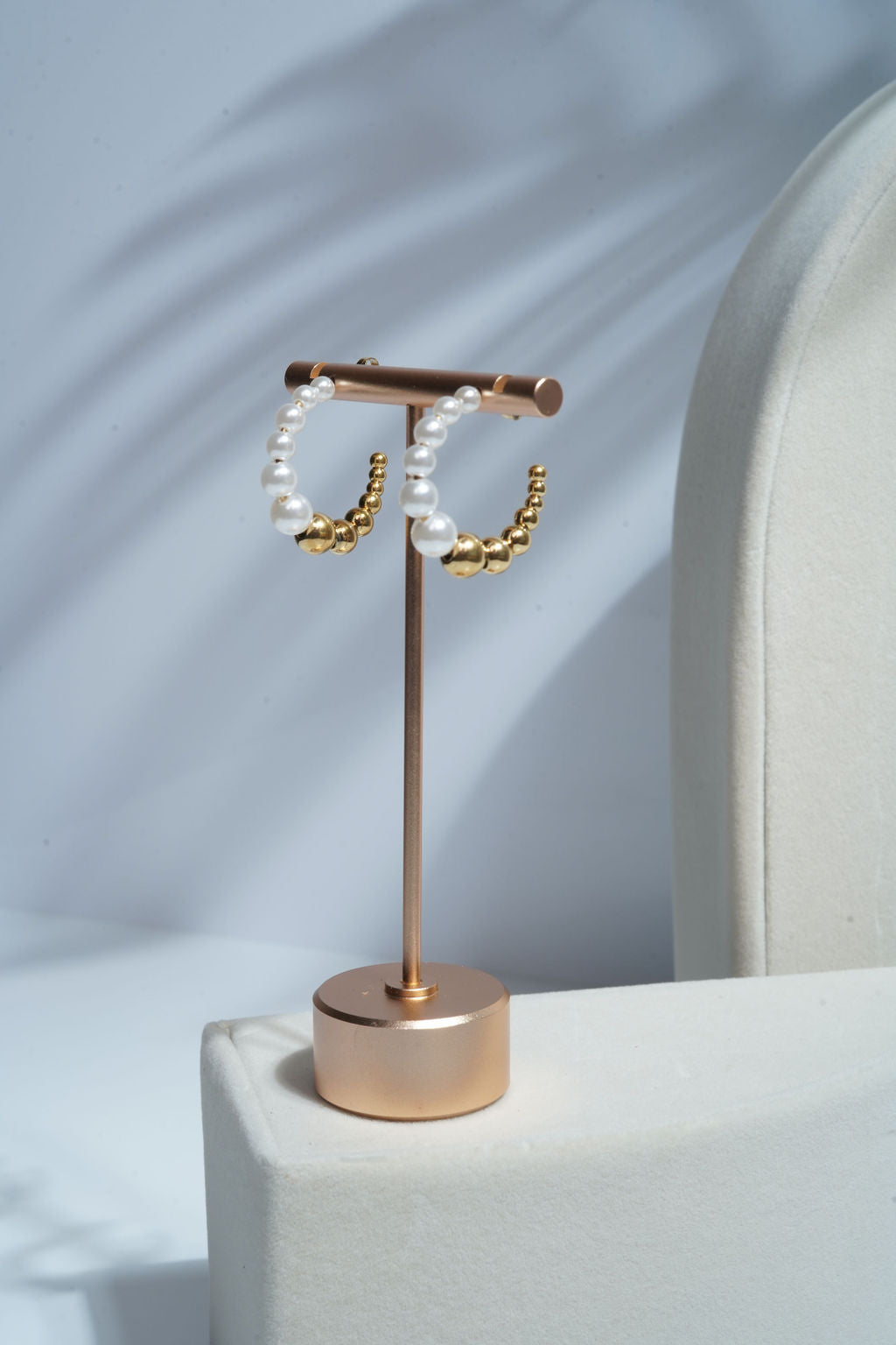 Mother of Pearl Hoop Earrings